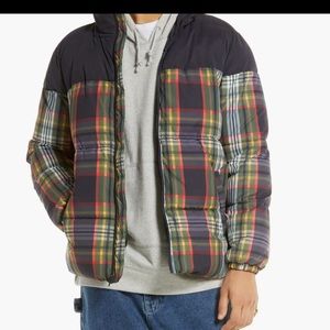 New Nordstrom BP Men's Print Puffer Jacket Size XL